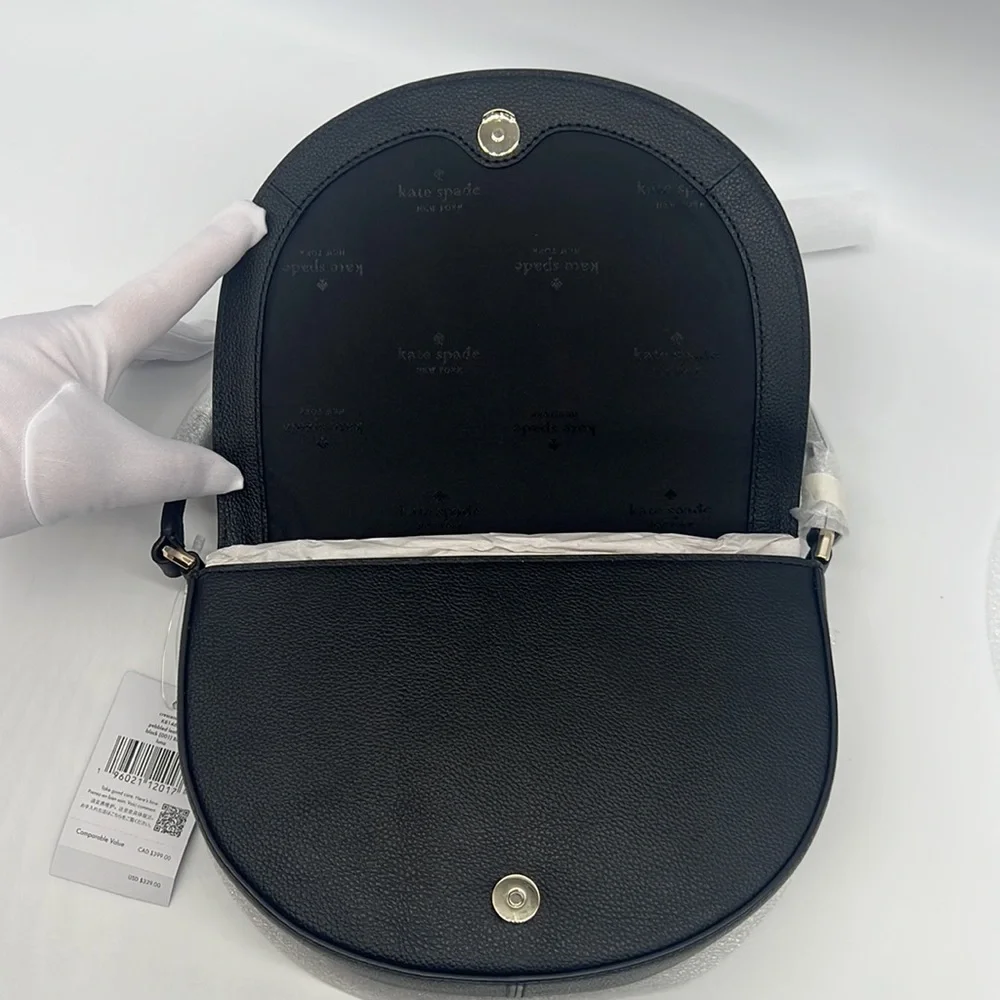 Kate Spade Luna Crescent Crossbody Black